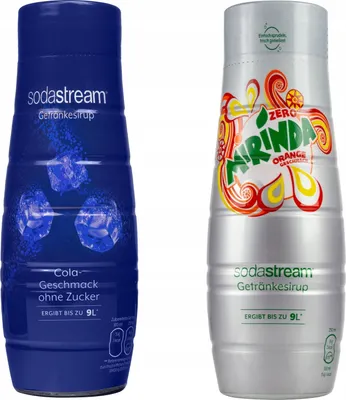 Zdjęcie produktu dla Syrop do SodaStream Cola bez cukru 440ml + Mirinda bez cukru 440 ml