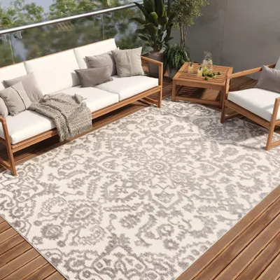 Produktbild von Tapiso Teppich PATIO Outdoor – Balkon und Terrassen Teppich, wetterfest & pflegeleicht 150 x 240 cm
