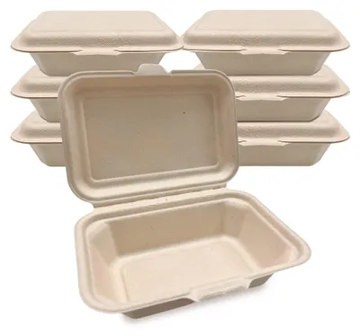 Image de Lot de 50 boîtes alimentaires jetables de 450 ml