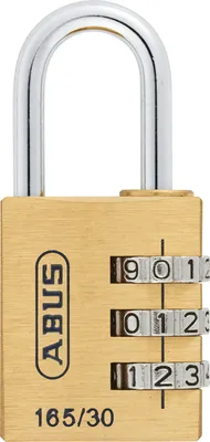 Produktbild von ABUS Zahlenschloss 165/30 - Kofferschloss, Vorhängeschloss aus Messing