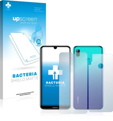 Produktbild von upscreen Schutzfolie für Huawei P smart 2019 (Vorder + Rückseite) Antibakterielle Folie Matt Entspiegelt Anti-Fingerprint Anti-Kratzer