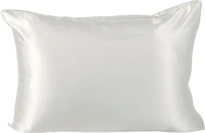 Produktbild von Kissenbezug aus Kunstseide, glänzend, kühlender Kissenbezug, Standardgröße, 50,8 x 66 cm, einfarbig, glatter Kissenbezug für Haar und Haut