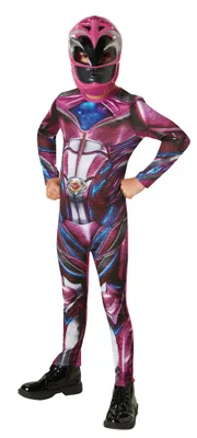 Obrázek produktu pro Klasický růžový dětský kostým Power Rangers™ od 5 do 6 let (110 až 116 cm)