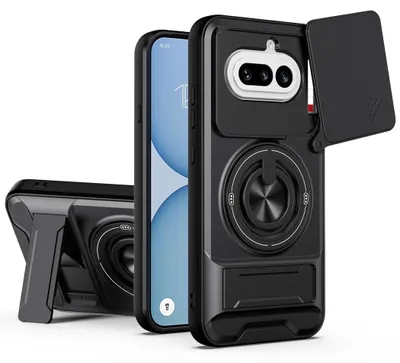 Obrázek produktu pro Pouzdro na mobil Camshield pro Nothing Phone 4a s magnetickým stojánkem, černé
