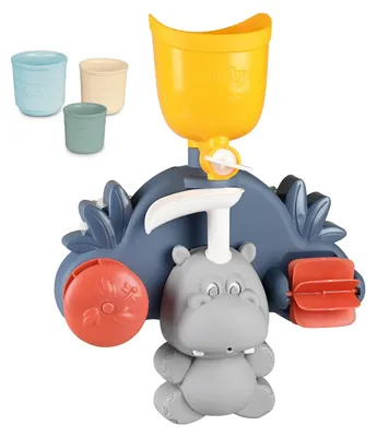 Produktbild von Little Hippo Badewannenspielzeug ab 1 Jahr Wasserspielzeug mit Spritzfunktion Bechern und Saugnäpfen für die Badewanne Badespielzeug für Babys und Kinder