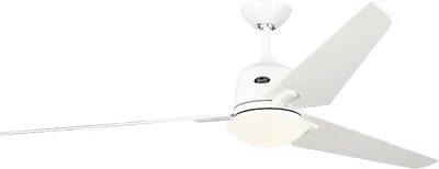 Produktbild von Energiespar Deckenventilator mit Beleuchtung und Fernbedienung Eco Aviatos 162 cm Weiß