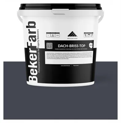 Zdjęcie produktu dla Nawierzchniowa Farba na Dach do Dachówki Betonowej Bekerfarb Antracytowy 10l