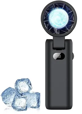 Zdjęcie produktu dla Azomor – przenośny, ładowalny mini-wentylator z 100 prędkościami i funkcją chłodzenia