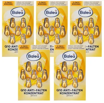 Zdjęcie produktu dla Balea Kapsułki z koncentratem przeciwzmarszczkowym Q10, 5 × 7 szt.