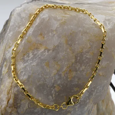 Produktbild von Ankerkette diamantiert Länge 21cm - Breite 2,5mm - 750-18 Karat Gold