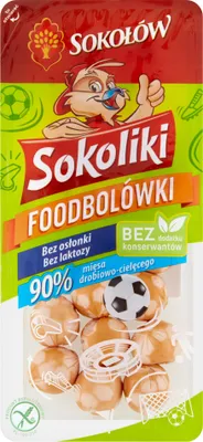 Produktbild von Sokołów Sokoliki Foodbolówki Drobiowy Produkt 130 G