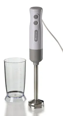 Stabmixer 700 W, 2 Stufen, Edelstahl, abnehmbar, weiß