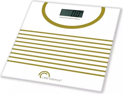 Image de Pèse-personne électronique 180kg/100g - Little Balance - 8330 - marinière gold