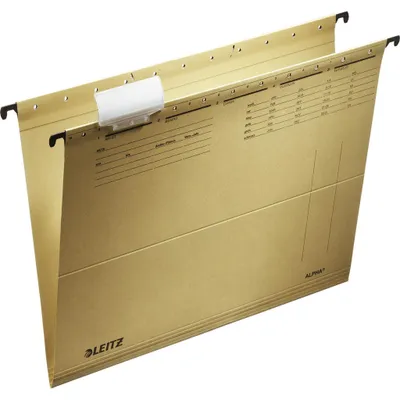 Produktbild von Leitz Hängemappe ALPHA® DIN A4 250g/m² Natronkarton recycelt naturbraun 10 St./Pack.