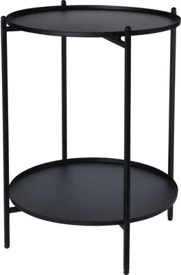 Produktbild von H&S Collection Beistelltisch Metall 50,5 cm Schwarz