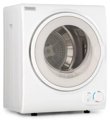 Produktbild von Klarstein Jet Set 2500 - Wäschetrockner, Ablufttrockner, Frontlader, 850 W, freistehend / Unterbau, , 2,5 kg, PTC-Heizelement, Wärmewahl bis 60 °C, Timer 20 bis 200 Minuten, Kompakt, weiß