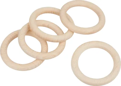 Produktbild von Holzringe Ø 70 mm, 5 Stück