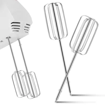 Produktbild von Handmixer Schneebesen Rührbesen Set - Edelstahl Rührstäbe - Küchenhelfer für Rühr- und Schlagarbeiten