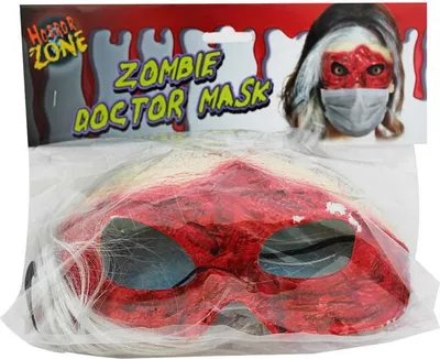 Produktbild von Gruselige Zombie Doktor Maske, robust & bequem, für Fasching & Halloween