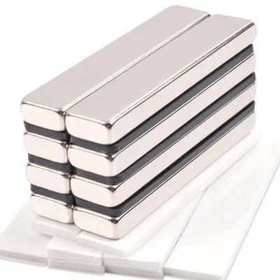 Neodymium Magnete rechteckig 50x10x5 mm, 8 Stück