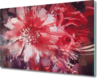 Produktbild von Coloray Schneidebrett Herdabdeckplatte 80x52 cm Kochplattenabdeckung Hackbrett Küchenbrett - Blumen pflanzen