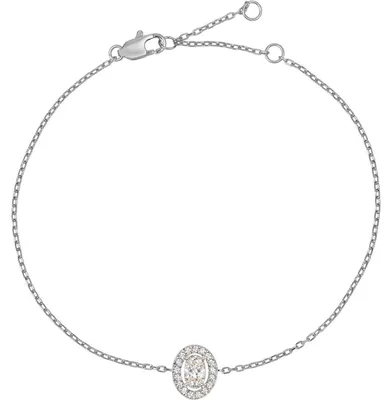 Image de Bracelet pour femme Jacques Lemans S-B246A, en acier inoxydable avec zirconium, argenté/blanc
