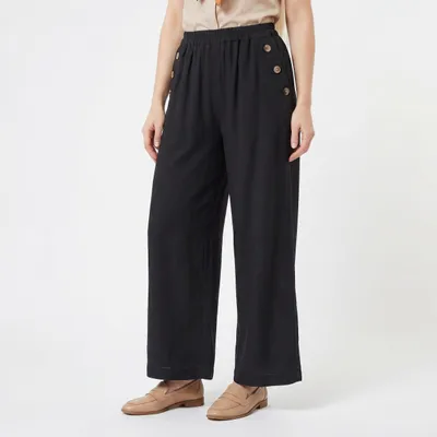 Produktbild von Marlenehose Damen Freizeithose Wide Leg Sommerhose Gr. 36-46 elastischer Bund