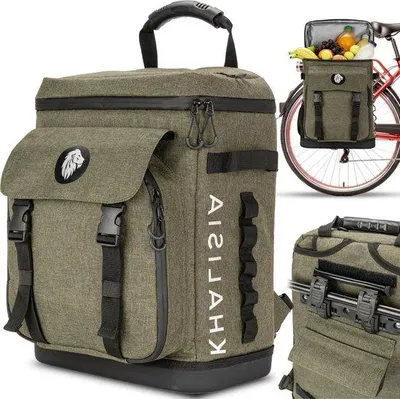 Produktbild von Fahrrad-Rucksack 30 Liter, Picknick, Wandern, Reisen, Schwarz