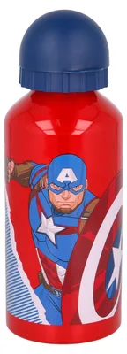 Marvel Alu-Trinkflasche für Kinder, 400 ml, Avengers