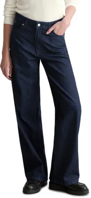 Productafbeelding van Marc O'Polo Denim dames jeans, high waist, wijde pijpen, blauw (donkerblauw, multicolor 45)