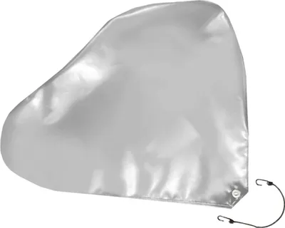 Image de Housse de timon en bâche PVC Premium pour poids lourds, 680g/m², (gris clair RAL7035, 88x70cm pour timons non freinés), Protection de timon universelle, Couverture de timon