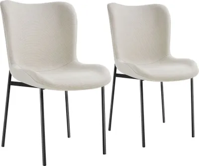 Obrázek produktu pro tectake® Tessa čalouněná židle ergonomického tvaru s vysokým opěradlem 54 x 62 x 90 cm