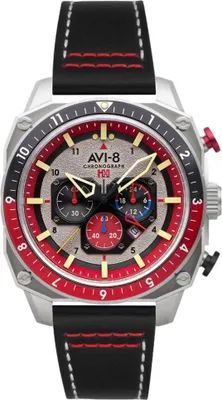 Immagine prodotto di AVI-8 - AV-4100-03 - Orologio da polso - Uomo - Quarzo - HAWKER HUNTER, doppia ora