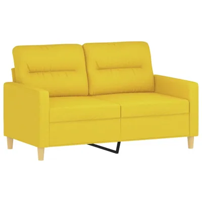 Produktbild von 2-Sitzer-Sofa Hellgelb 120 cm Stoff