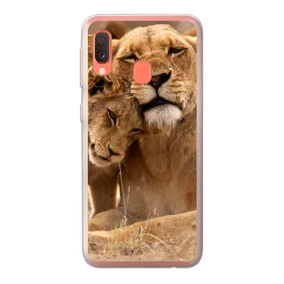 Produktbild von MuchoWow® Handyhülle Schutzhülle Hülle für Samsung Galaxy A20e Löwe - Wilde Tiere - Jungtier Silikon Softcase Handy Hülle - Abdeckung