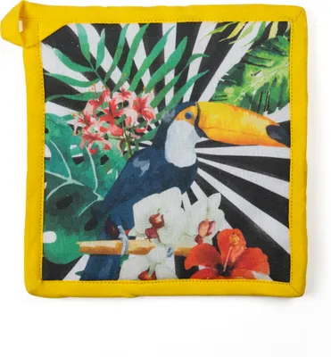 Image de Excelsa Maniques Tropical Chic coton 20x20 cm Multicolore