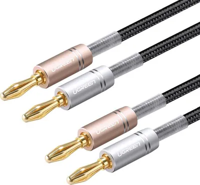 Produktbild von Ugreen Zweikanal-Lautsprecherkabel mit Bananenstecker Audio Kabel