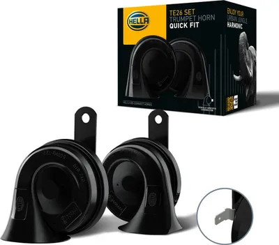 Produktbild von 2x HELLA 3FH 012 010-131 Fanfare Hupe für MAZDA CX-5 (KE, GH) 6 Kombi (GJ, GL) 5 (CR19) 3 (BK) 3 Schrägheck (BM, BN) CX-5 (KF)