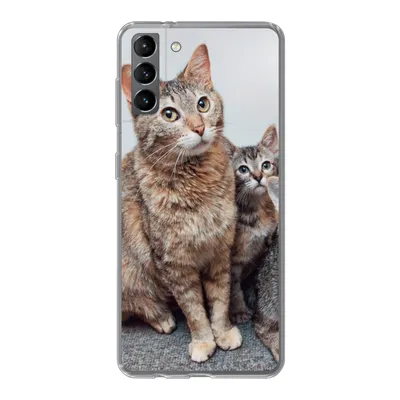 Produktbild von MuchoWow® Handyhülle Schutzhülle Hülle für Samsung Galaxy S21 Plus Katze - Kätzchen - Fell Silikon Softcase Handy Hülle - Handy-Tasche