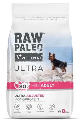 Zdjęcie produktu dla RAW PALEO Ultra Pork Mini Adult - sucha karma dla psów - 8 kg
