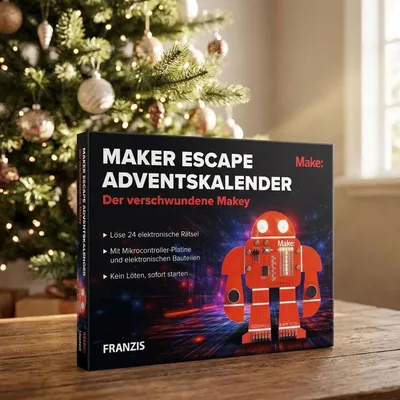 Image de FRANZIS 67246 - Calendrier de l'Avent "Maker Escape" : La disparition de Makey