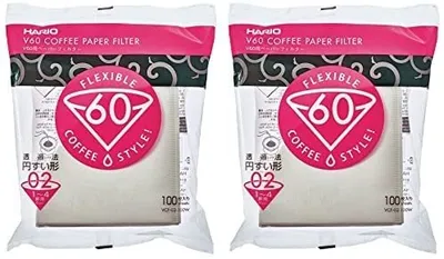 Obrázek produktu pro Hario VCF-02-100W papírový kávový filtr, bílý, velikost 02, 600 kusů