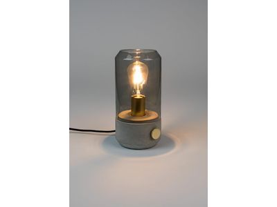 tischleuchte Kato 14 x 29 cm Beton/Glas grau