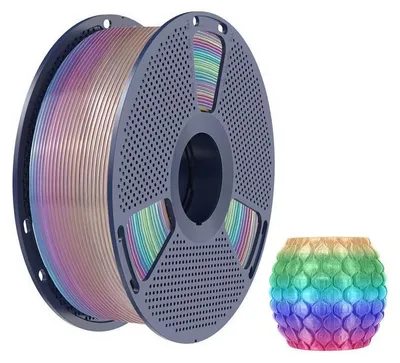 Immagine prodotto di Filamento Sunlu PLA Rainbow, 1,75 mm, 1 kg - Colore: Trasparente Rainbow 04