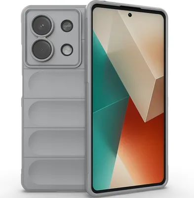 Produktbild von Handyhülle für Xiaomi Redmi Note 13 Weich TPU Silikon Stossfest Anti-rutsch Hülle Grau