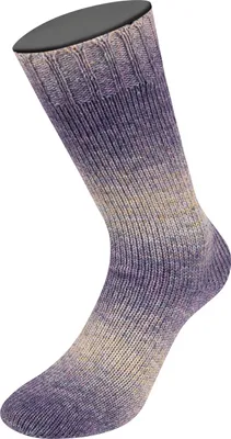 Produktbild von Lana Grossa MEILENWEIT 100 g Merino Extrafine SHADES 4-fach Merino-Sockenwolle 420 m Farbe 7227 - Graublau/Blauviolett/Hellgrau/Ocker