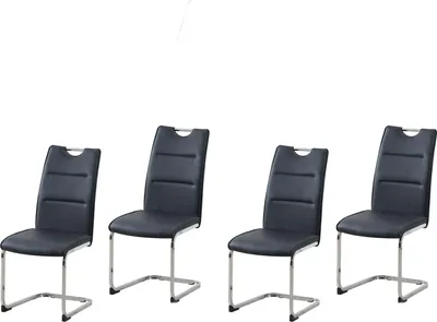 Produktbild von Schwingstuhl 4er Set Polyurethanschwarz DannyC HTI-Line