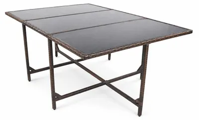 Immagine prodotto di Tavolo da giardino | Tavolo in rattan | Dimensioni ca. H. 74 x W. 170 x D. 110 cm | Tavolo da giardino | Mobili da giardino – Raloso 170x110
