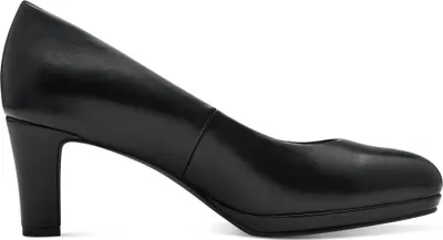 Produktbild von MARCO TOZZI Damen Pumps Blockabsatz Plateau runde Form 2-22451-42, Größe:39 EU, Farbe:Schwarz