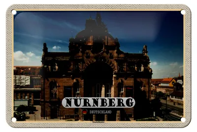 Produktbild von Blechschild Städte Nürnberg Staatstheater Gebäude 18x12cm Dekoration